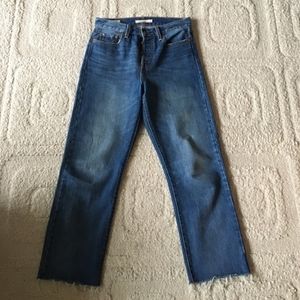 Levis wedgie high-waist straight leg jeans